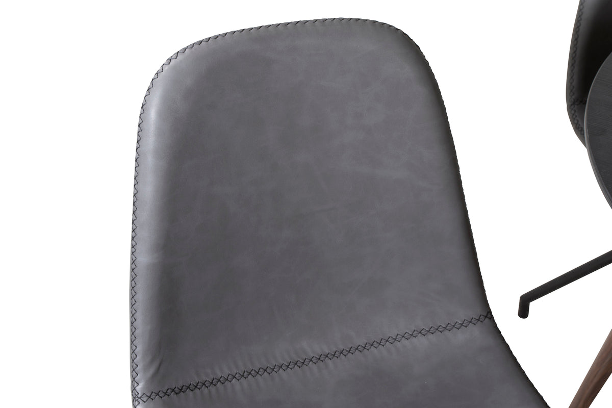 Rundt spisebord 100 Sort + Spisebordsstol 2-pak Sort