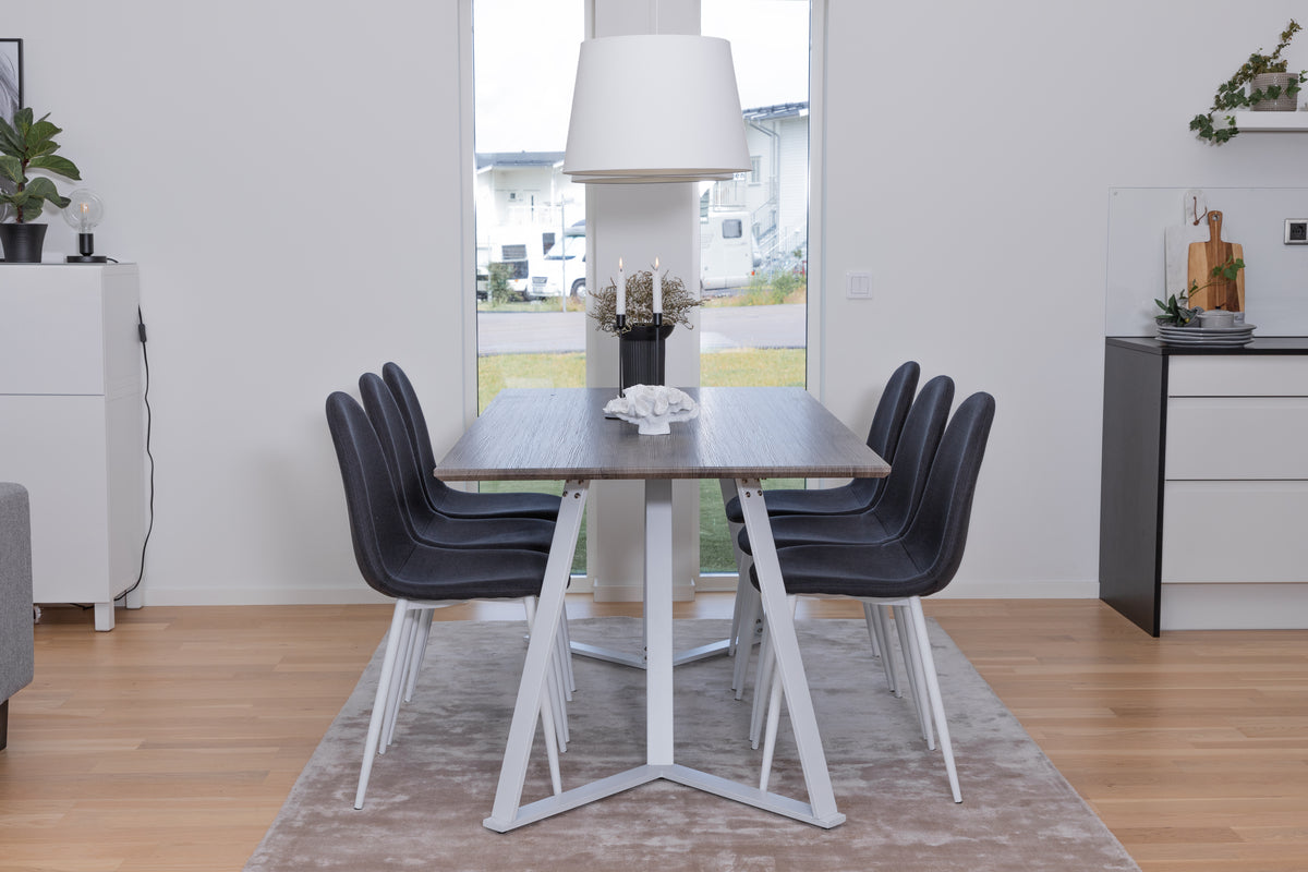 0 Rektangulære Spisegrupper