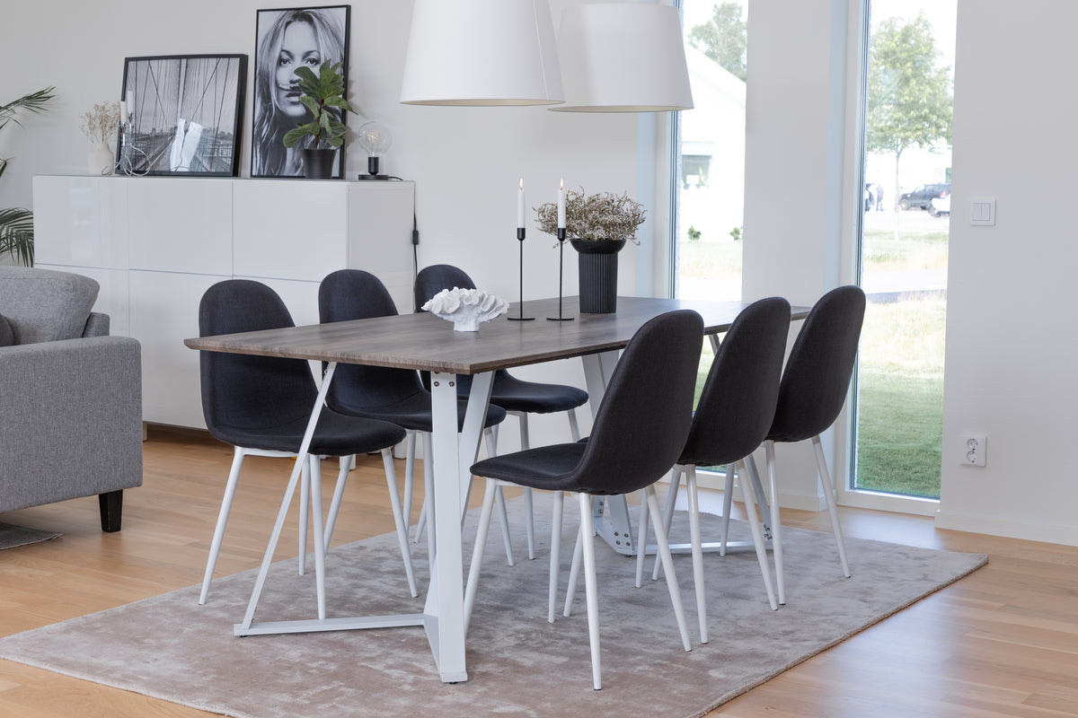 0 Rektangulære Spisegrupper