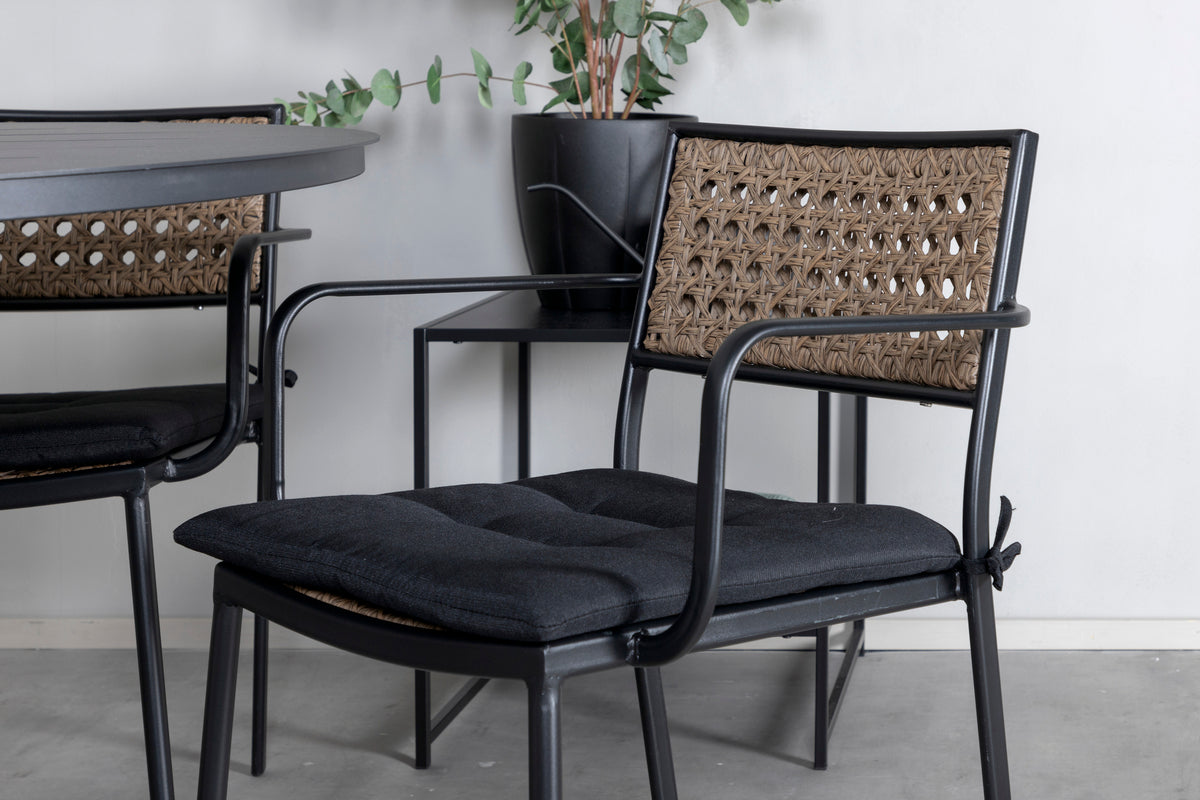 Alma & Paola Spisebord ⌀120 + Spisestole Natur