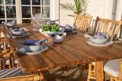 Cane & Plankton Spisestole Natur + Spisebord 220x100