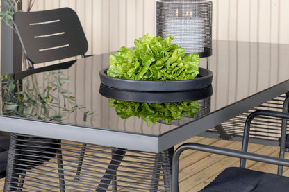 Nicke & Dallas Spisestole Sort + Spisebord 193x90