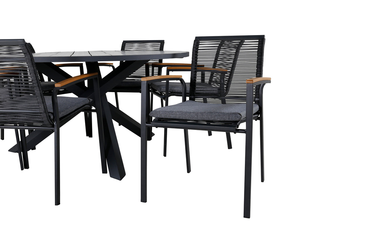 Parma, Dallas Spisegrupper Sort Mørkegrå