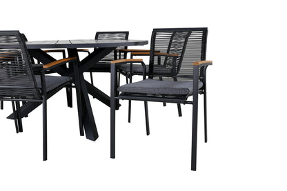 Parma, Dallas Spisegrupper Sort Mørkegrå