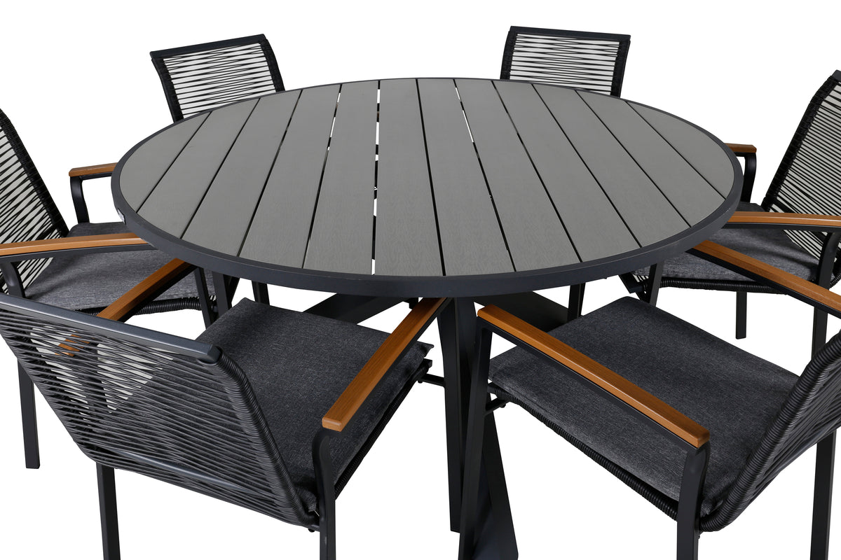 Parma, Dallas Spisegrupper Sort Mørkegrå