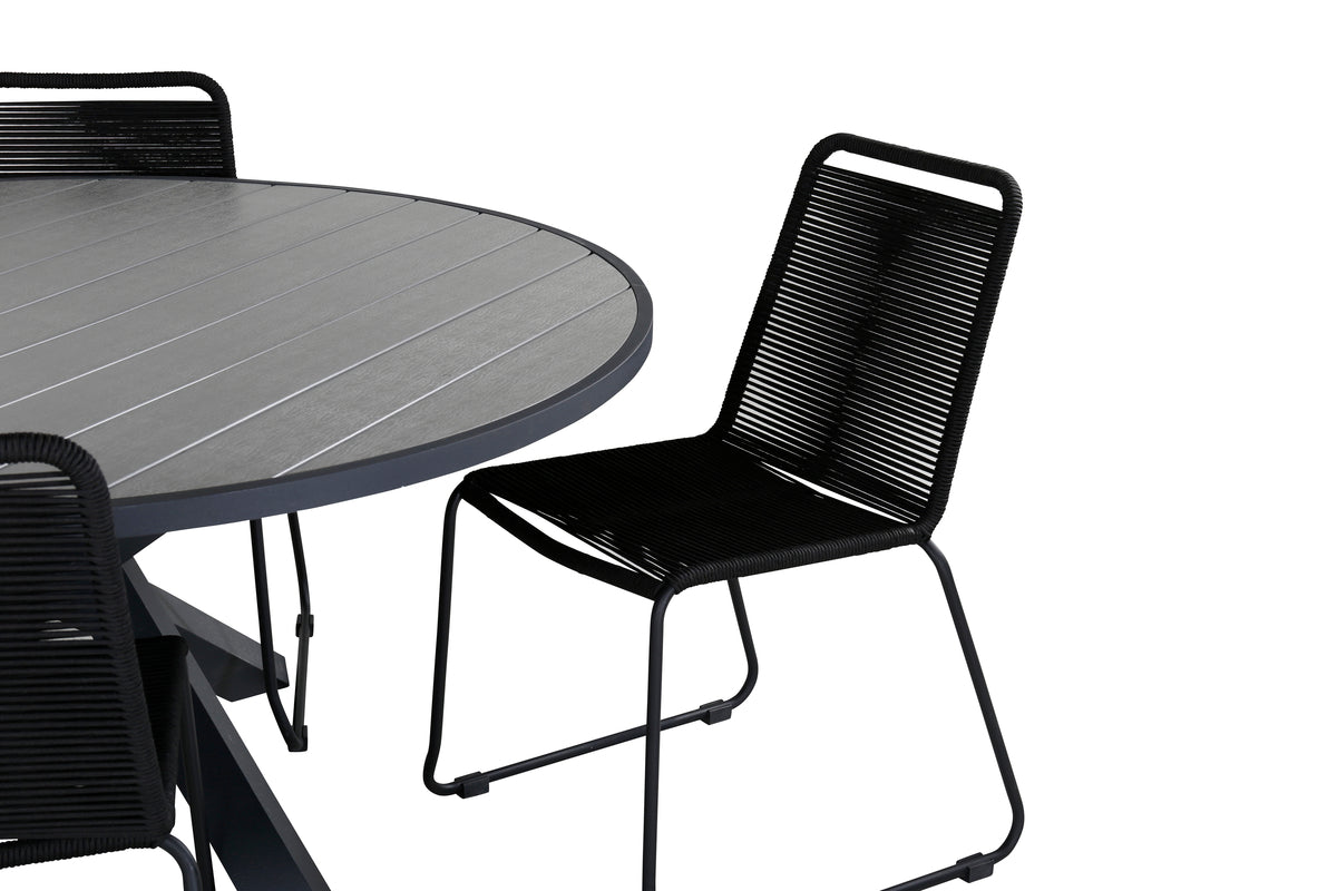 Parma, Lindos Spisegrupper Sort Mørkegrå