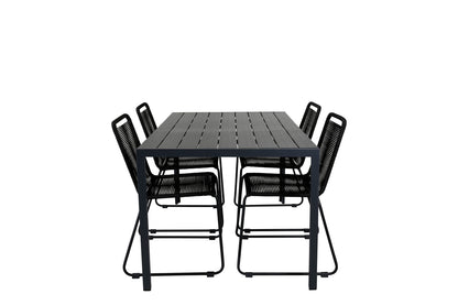 Spisestuesæt Sort Sort