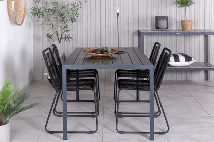 Spisestuesæt Sort Sort