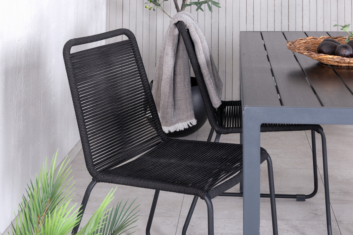 Spisestuesæt Sort Sort