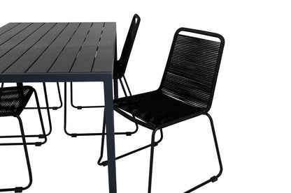 Spisestuesæt Sort Sort