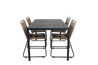 Spisebordsstol 2-pak Brun +