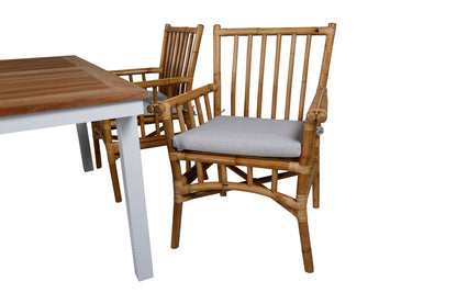 Cane & Panama Spisestole Natur + Spisebord 160 x 90