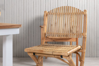 Cane & Panama Caféstole Natur + Spisebord 160 x 90