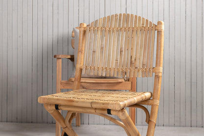 Cane & Panama Caféstole Natur + Spisebord 160 x 90