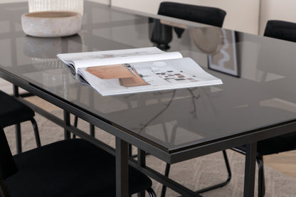 Kenth & Leif Spisestole Sort + Spisebord 90x200