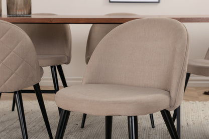 Uno, Velvet rektangulært spisebordssæt