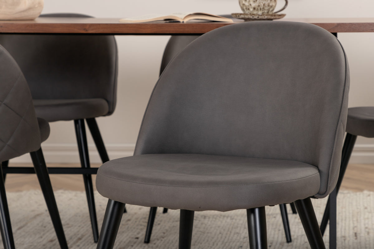 Uno, Velvet rektangulært spisebordssæt