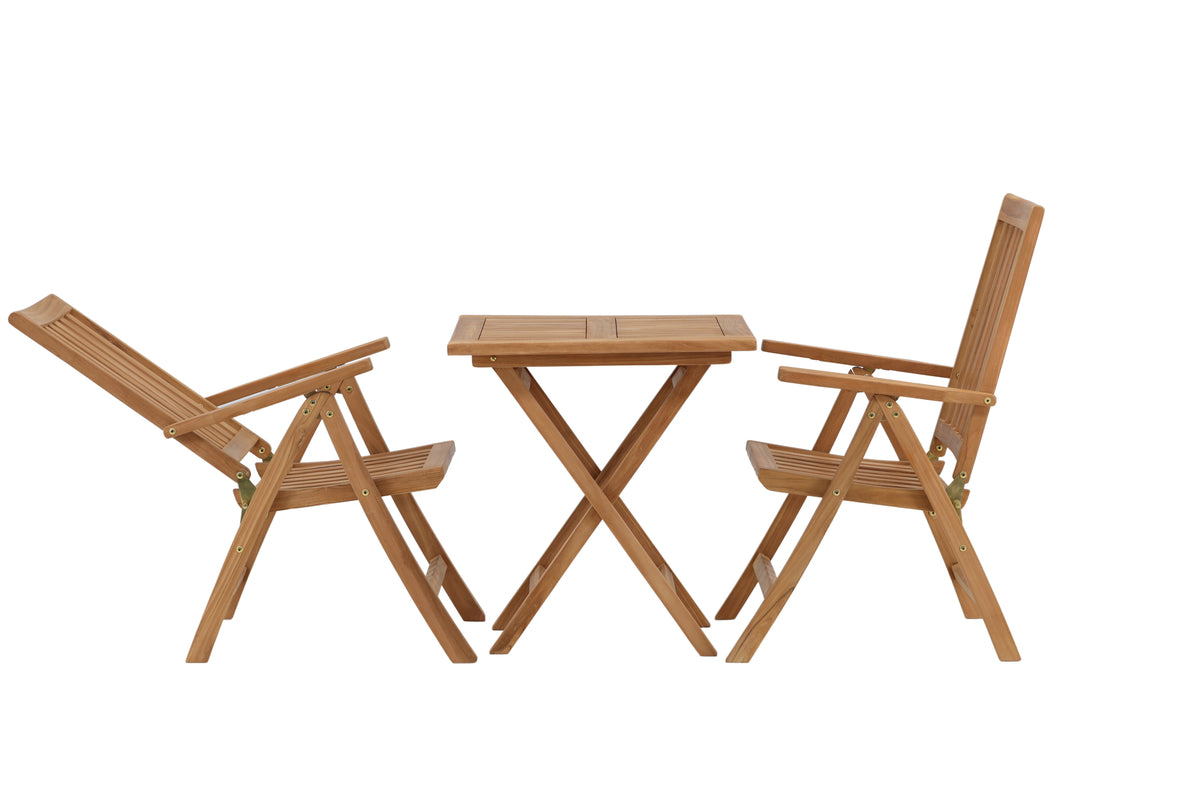 Rektangulært spisebord 70 x 70 Natur + Position stol Natur