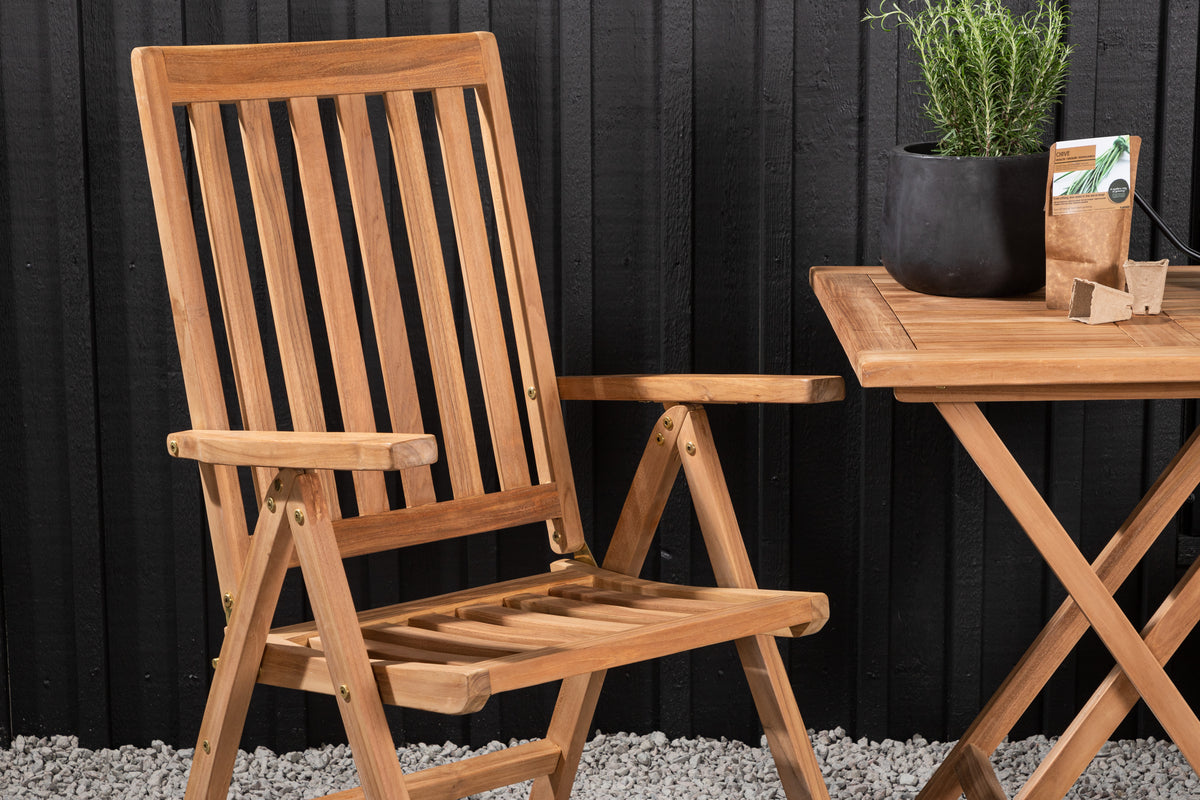 Rektangulært spisebord 70 x 70 Natur + Position stol Natur