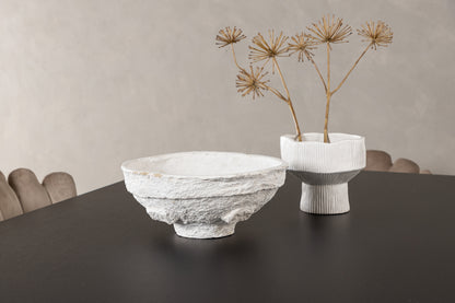 Limhamn & Vail Spisebordsstol 2-pak Beige + Rektangulært Spisebord 200 x 100 Sort