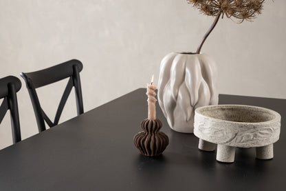 Crosett & Vail Spisebordsstol 2-pak Sort + Rektangulært Spisebord 200 x 100 Sort