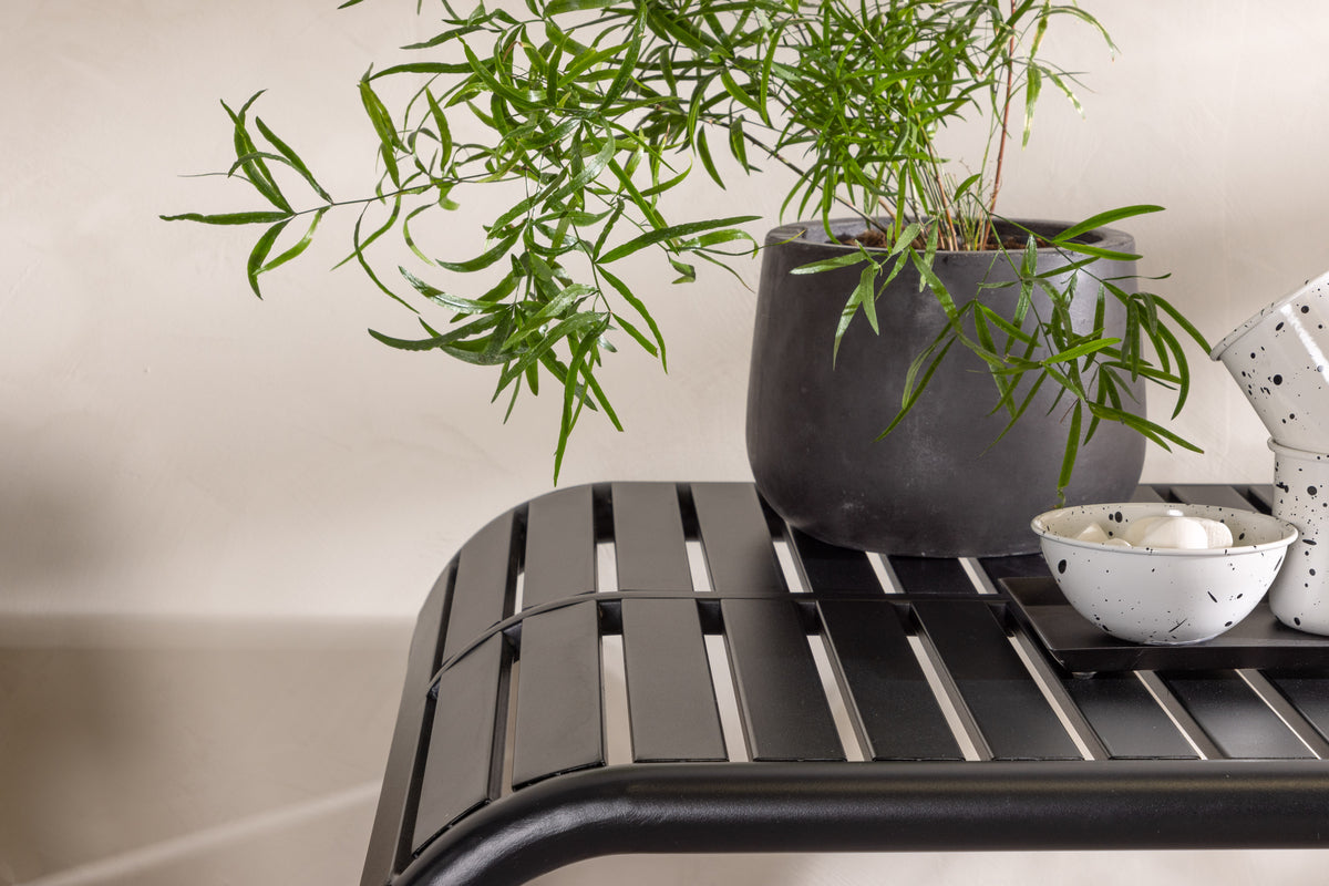 Lina & Borneo Spisestole Sort + Cafebord 70x70x76 Sort