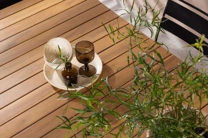 Lina & Holmbeck Spisestole Sort + Rektangulært Spisebord 200x90x75 Natur