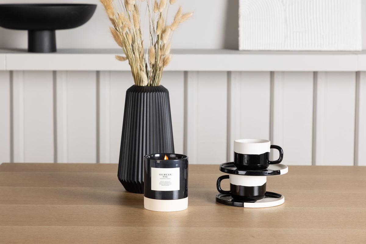 Leo & Zeno Rektangulært Spisebord 100 x 100 Lysgrå + Spisebordsstole 2-pak Hvid