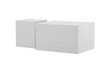 York Sofabord 40 x 40 Hvidvasket + Sofabord 80 x 60 Hvidvasket