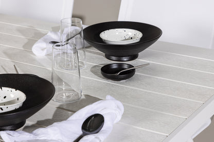 Spisebordsstol 6-pak Hvid + Rektangulært spisebord 205 x 90 Hvid