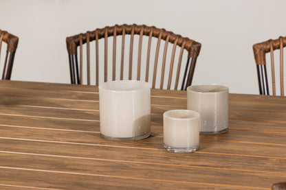 Garcia & Galera Rektangulært Spisebord 200 x 100 Sort + Spisestole Brun