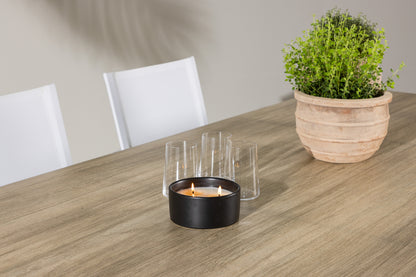 Spisebordsstol 6-pak Hvid + Rektangulært spisebord 200 x 90 Hvid