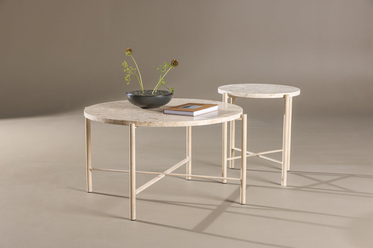 Sofa Bord ø70 ø40 Beige