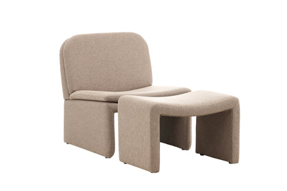 Bonn Lænestole Brun + Ottoman 45 x 46 x 70 Brun