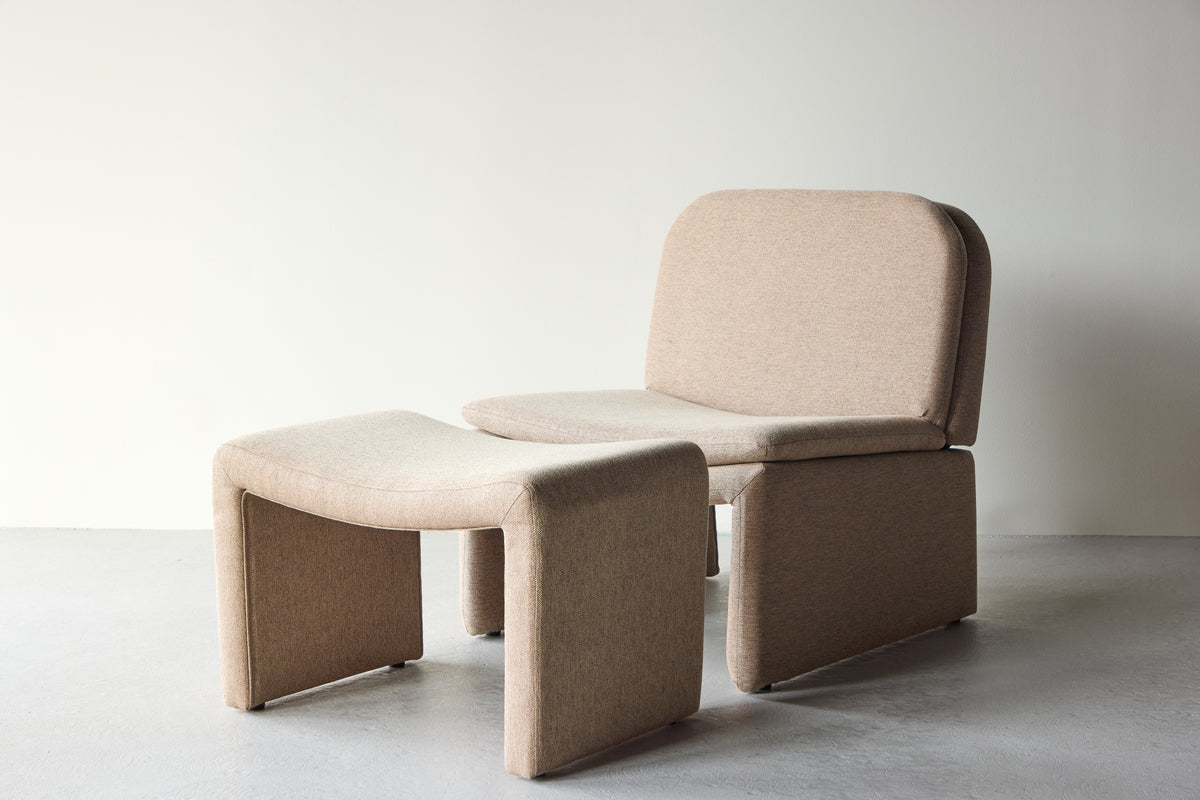 Bonn Lænestole Brun + Ottoman 45 x 46 x 70 Brun