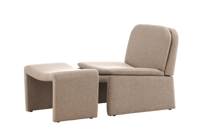 Bonn Lænestole Brun + Ottoman 45 x 46 x 70 Brun