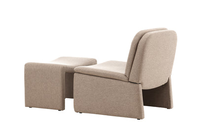 Bonn Lænestole Brun + Ottoman 45 x 46 x 70 Brun