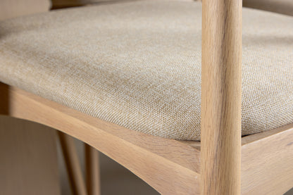 Spisebordsstol 2-pak Whitewash + Ovalt Spisebord 220 x 100 Whitewash