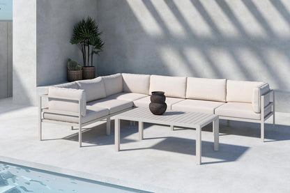 Sofa Bord 120 x 70 Beige + Sofa Modul Beige + Sofa Modul Beige