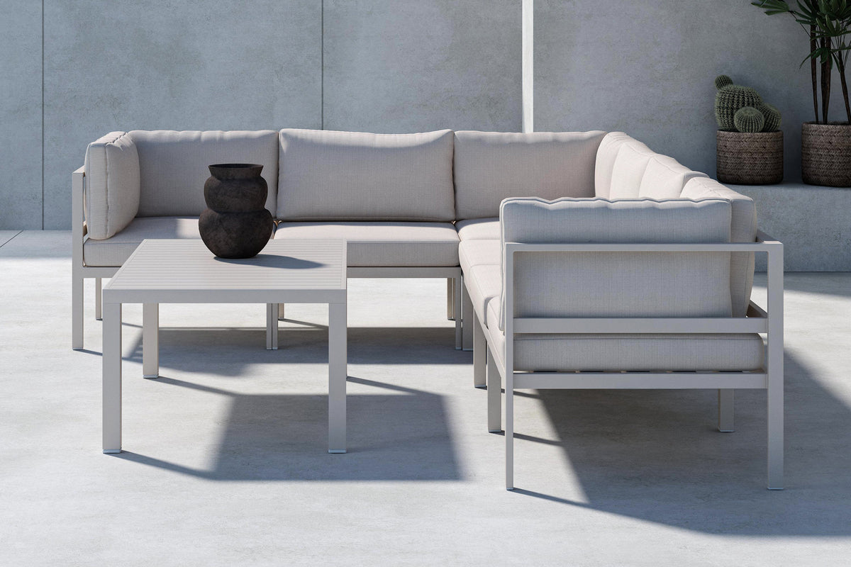 Sofa Bord 120 x 70 Beige + Sofa Modul Beige + Sofa Modul Beige