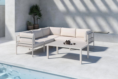 Sofa Bord 120 x 70 Beige + Sofa Modul Beige + Sofa Modul Beige