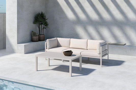 Sofa Bord 120 x 70 Beige + Sofa Modul Beige + Sofa Modul Beige