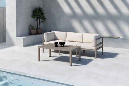 Sofa Bord 120 x 70 Brun + Sofamodul Beige + Sofamodul Beige