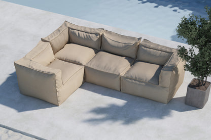 Lounge Chair Beige + Lounge Chair Beige