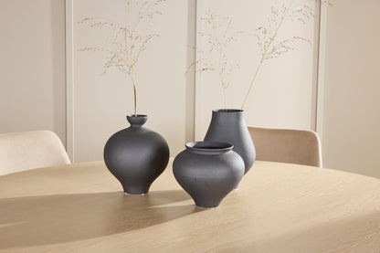 Spisebordsstol 2-pak Beige + Rundt spisebord 140 Whitewash