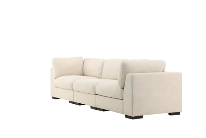 Hjørnesofa Beige + Hjørnesofa Beige + Hjørnesofa Beige