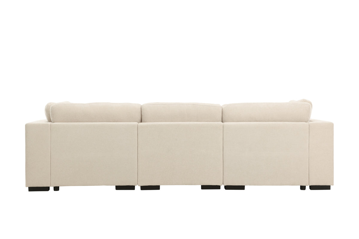 Hjørnesofa Beige + Hjørnesofa Beige + Hjørnesofa Beige