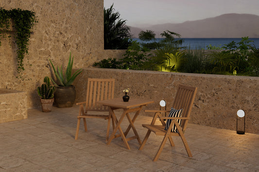 Kenya Position Chair Nature + Cafe Bord 70 x 70 x 75 Nature