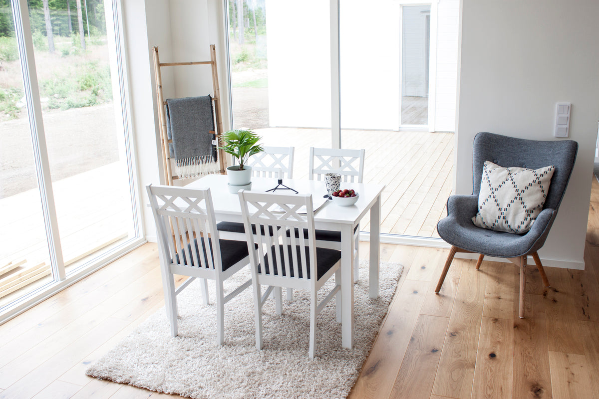 Spisestuesæt Sort Hvid